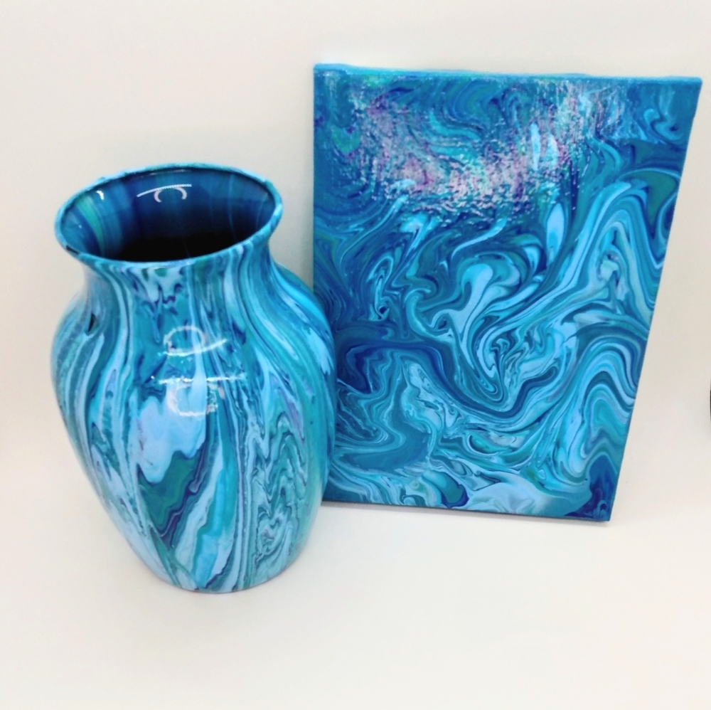 Handcrafted Vases and Canvas